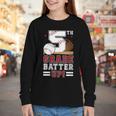 Fifth Grade Batter Up Baseball First Day Back To School Youth Long Sleeve Tee Fifth Grade Batter Up Baseball First Day Back To School Youth Long Sleeve Tee