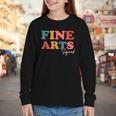 Fine Arts Squad Boho Cute Back To School Fine Arts Youth Long Sleeve Tee
