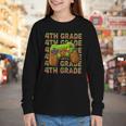 First Day Of 4th Grade Level Begins Back To School Girl Boy Youth Long Sleeve Tee First Day Of 4th Grade Level Begins Back To School Girl Boy Youth Long Sleeve Tee