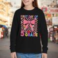 First Day Of 5th Grade Coquette Back To School Girls Kids Youth Long Sleeve Tee First Day Of 5th Grade Coquette Back To School Girls Kids Youth Long Sleeve Tee