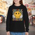 First Day Of Kindergarten Retro Back To School Girls Kids Youth Long Sleeve Tee First Day Of Kindergarten Retro Back To School Girls Kids Youth Long Sleeve Tee