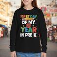 First Day Of My Last Year In Pre-k Back To School Youth Long Sleeve Tee First Day Of My Last Year In Pre-k Back To School Youth Long Sleeve Tee