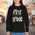First Grade Dream Team Pencil Back To School Boys Girls Youth Long Sleeve Tee