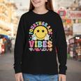 Fourth Grade Vibes Smile Face Back To School Boys Girls Kids Youth Long Sleeve Tee Fourth Grade Vibes Smile Face Back To School Boys Girls Kids Youth Long Sleeve Tee