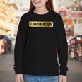 Freshman 9th Grade Back To School First Day Juneteenth Afro Youth Long Sleeve Tee