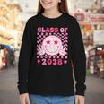 Groovy Class Of 2038 Grow With Me Smile Face Back To School Youth Long Sleeve Tee Groovy Class Of 2038 Grow With Me Smile Face Back To School Youth Long Sleeve Tee