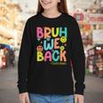 Groovy Custodian Bruh We Back To School Janitor Retro Youth Long Sleeve Tee Groovy Custodian Bruh We Back To School Janitor Retro Youth Long Sleeve Tee