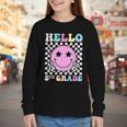 Hello 5th Grade Groovy Back To School Fifth Grade Girls Kids Youth Long Sleeve Tee Hello 5th Grade Groovy Back To School Fifth Grade Girls Kids Youth Long Sleeve Tee