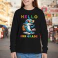 Hello Second Grade Dolphin Lover Back To School Kid Boy Girl Youth Long Sleeve Tee Hello Second Grade Dolphin Lover Back To School Kid Boy Girl Youth Long Sleeve Tee