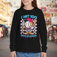 I Hit 100 Days Of School Baseball Ice Cream Drip Youth Long Sleeve Tee I Hit 100 Days Of School Baseball Ice Cream Drip Youth Long Sleeve Tee