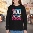 HUGvyn 100 Days Of School Baseball Ice Cream Teacher Student Youth Long Sleeve Tee HUGvyn 100 Days Of School Baseball Ice Cream Teacher Student Youth Long Sleeve Tee