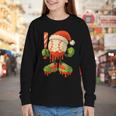 Ice Cream Drip Baseball Christmas Baseball Drip Candy Cane Youth Long Sleeve Tee Ice Cream Drip Baseball Christmas Baseball Drip Candy Cane Youth Long Sleeve Tee