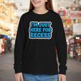 I'm Just Here For Recess Back To School Boys First Day Youth Long Sleeve Tee I'm Just Here For Recess Back To School Boys First Day Youth Long Sleeve Tee