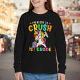 I'm Ready To Crush 1st Grade Dabbing Unicorn Back To School Youth Long Sleeve Tee I'm Ready To Crush 1st Grade Dabbing Unicorn Back To School Youth Long Sleeve Tee