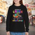I'm Ready To Crush Kindergarten Dinosaur Dino Back To School Youth Long Sleeve Tee