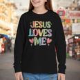 Jesus Loves Me Christian Kids Back To School Youth Long Sleeve Tee Jesus Loves Me Christian Kids Back To School Youth Long Sleeve Tee