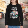 Kids Future Doctor 1st Grade Student Back To School Boy Kids Youth Long Sleeve Tee