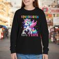 Kindergarten Here I Come Unicorn Girls Kids Back To School Youth Long Sleeve Tee Kindergarten Here I Come Unicorn Girls Kids Back To School Youth Long Sleeve Tee