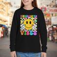 Kindergarten Vibes Smile Face Back To School Kinder Girl Kid Youth Long Sleeve Tee