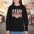 Leopard Checkered Game Day Baseball Coquette Bow Women Girls Youth Long Sleeve Tee Leopard Checkered Game Day Baseball Coquette Bow Women Girls Youth Long Sleeve Tee