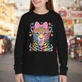 Leopard Glasses Blowing Bubble Gum Back To School Kids Youth Long Sleeve Tee Leopard Glasses Blowing Bubble Gum Back To School Kids Youth Long Sleeve Tee