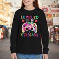 Leveled Up To High School Gaming Fun Back To School Tie Dye Youth Long Sleeve Tee Leveled Up To High School Gaming Fun Back To School Tie Dye Youth Long Sleeve Tee