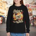 Being a Lunch Lady Is My Jam Retro Jam Jar Back To School Youth Long Sleeve Tee