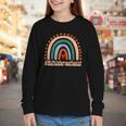 Math Interventionist Rainbow Appreciation Day Back To School Youth Long Sleeve Tee