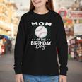 Mom Of The Birthday Boy Baseball Player Birthday Youth Long Sleeve Tee Mom Of The Birthday Boy Baseball Player Birthday Youth Long Sleeve Tee