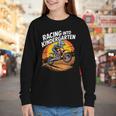 Motocross Back To School Dirt Bike Racing Into Kindergarten Youth Long Sleeve Tee