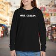 Mrs Coach Football Basketball Baseball Coach Wife Youth Long Sleeve Tee