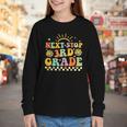 Next Stop 3rd Grade Groovy Retro Third Grade Back To School Youth Long Sleeve Tee