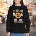 Official Fifth Grader 5th Grade Retro Back To School Kids Youth Long Sleeve Tee Official Fifth Grader 5th Grade Retro Back To School Kids Youth Long Sleeve Tee