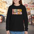 PEIMS Squad Groovy Back To School Women Appreciation Youth Long Sleeve Tee PEIMS Squad Groovy Back To School Women Appreciation Youth Long Sleeve Tee