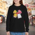 Pencil Coquette Bow Happy First Day Of School Back To School Youth Long Sleeve Tee Pencil Coquette Bow Happy First Day Of School Back To School Youth Long Sleeve Tee