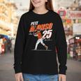 Pete Alonso Baltimore Baseball Players MLBPAL201M Youth Long Sleeve Tee Pete Alonso Baltimore Baseball Players MLBPAL201M Youth Long Sleeve Tee