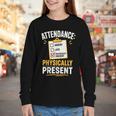 Physically Present Mentally Absent Back To School Youth Long Sleeve Tee