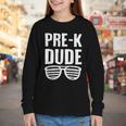 Pre-K Dude First Day Back To School Preschool Boys Kid Youth Long Sleeve Tee Pre-K Dude First Day Back To School Preschool Boys Kid Youth Long Sleeve Tee