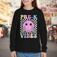Pre-K Vibes Groovy Back To School PreK Preschool Girls Kids Youth Long Sleeve Tee Pre-K Vibes Groovy Back To School PreK Preschool Girls Kids Youth Long Sleeve Tee