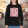 Preppy Back To School 3rd Grade Is My Jam Strawberry Bow Youth Long Sleeve Tee
