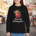 Queen Of Kindergarten Graduation Back To School Girl Youth Long Sleeve Tee Queen Of Kindergarten Graduation Back To School Girl Youth Long Sleeve Tee