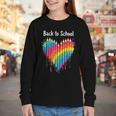 Rainbow Pencil Heart Back To School Creative Youth Long Sleeve Tee Rainbow Pencil Heart Back To School Creative Youth Long Sleeve Tee