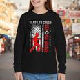 Ready To Crush Second Grade Soccer USA Flag Back To School Youth Long Sleeve Tee Ready To Crush Second Grade Soccer USA Flag Back To School Youth Long Sleeve Tee