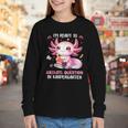 Ready To Kindergarten Axolotl Questions Back To School Girls Youth Long Sleeve Tee Ready To Kindergarten Axolotl Questions Back To School Girls Youth Long Sleeve Tee