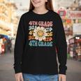 Retro 4th Grade Daisy Colorful Back To School Fourth Grade Youth Long Sleeve Tee