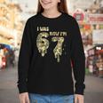 Retro I Was 6 Now I'm 7 Camo 67 Ice Cream Drip Baseball Youth Long Sleeve Tee Retro I Was 6 Now I'm 7 Camo 67 Ice Cream Drip Baseball Youth Long Sleeve Tee