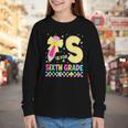 S Is For Sixth Grade Back To School Pencil Bow 6th Grade Kid Youth Long Sleeve Tee S Is For Sixth Grade Back To School Pencil Bow 6th Grade Kid Youth Long Sleeve Tee