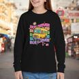 School Bus Driver Groovy Retro Back To School Youth Long Sleeve Tee