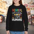 School Custodian Of Tiny Humans Back To School Janitor Youth Long Sleeve Tee School Custodian Of Tiny Humans Back To School Janitor Youth Long Sleeve Tee