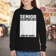 Senior 2026 Last First Day Senior Back To School Sign My Youth Long Sleeve Tee